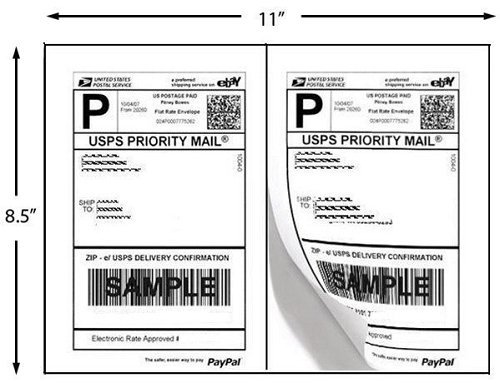 A4 letter size 8.5 x 11 label paper self adhesive barcode stickers sheet shipping/mailing/address labels