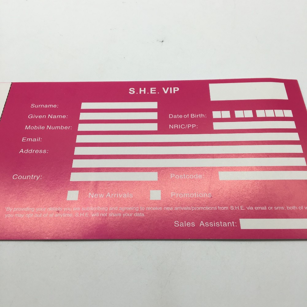 Customized paper printing admission ticket printing